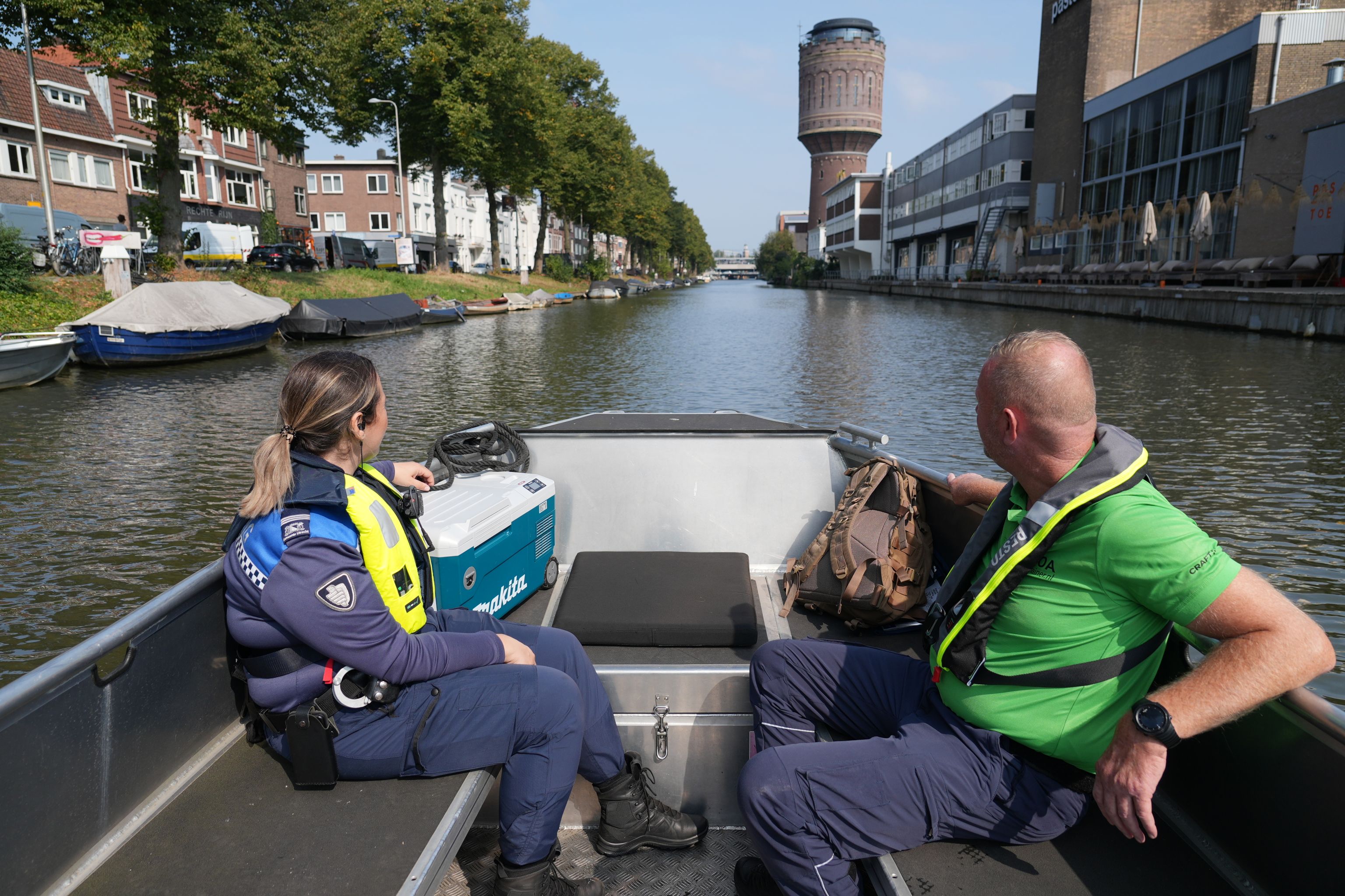 BOA met trainer tijdens training op boot Utrecht